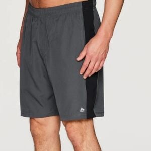Men's Gray and Black Athletic Shorts